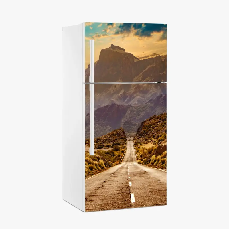 Kühlschrankaufkleber straße in die berge auf Teneriffa