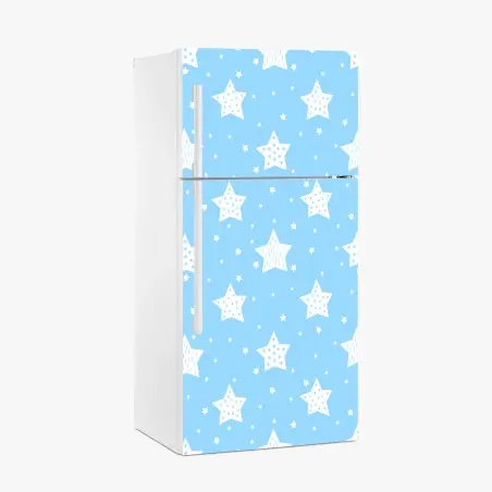 Kühlschrankaufkleber weiche blaue sterne für das kinderzimmer – Pixers®