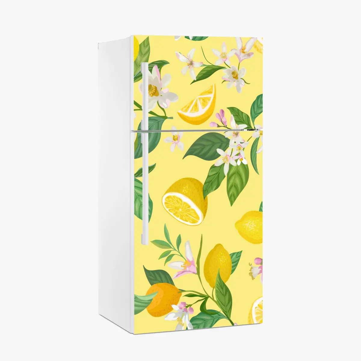 Kühlschrankaufkleber zitronenblüten botanisches muster – Pixers®