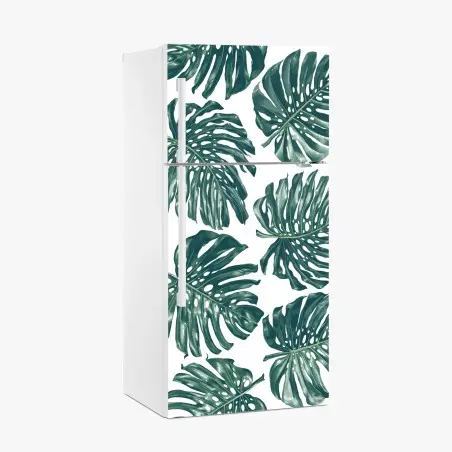Kühlschrankaufkleber monstera blatt botanisches muster – Pixers®