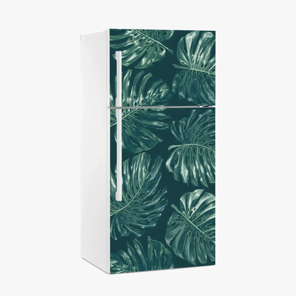 Kühlschrankaufkleber tropisches monstera-blattmuster – Pixers®