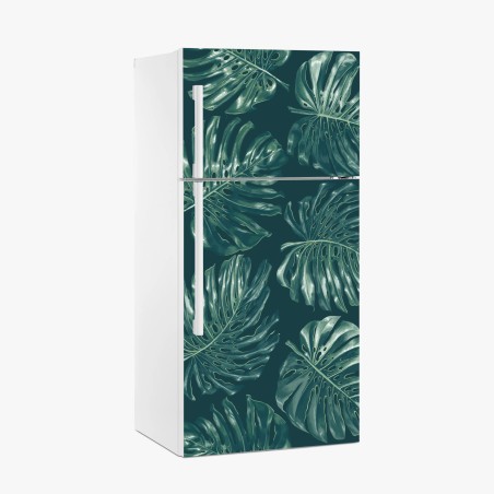 Kühlschrankaufkleber tropisches monstera-blattmuster – Pixers®