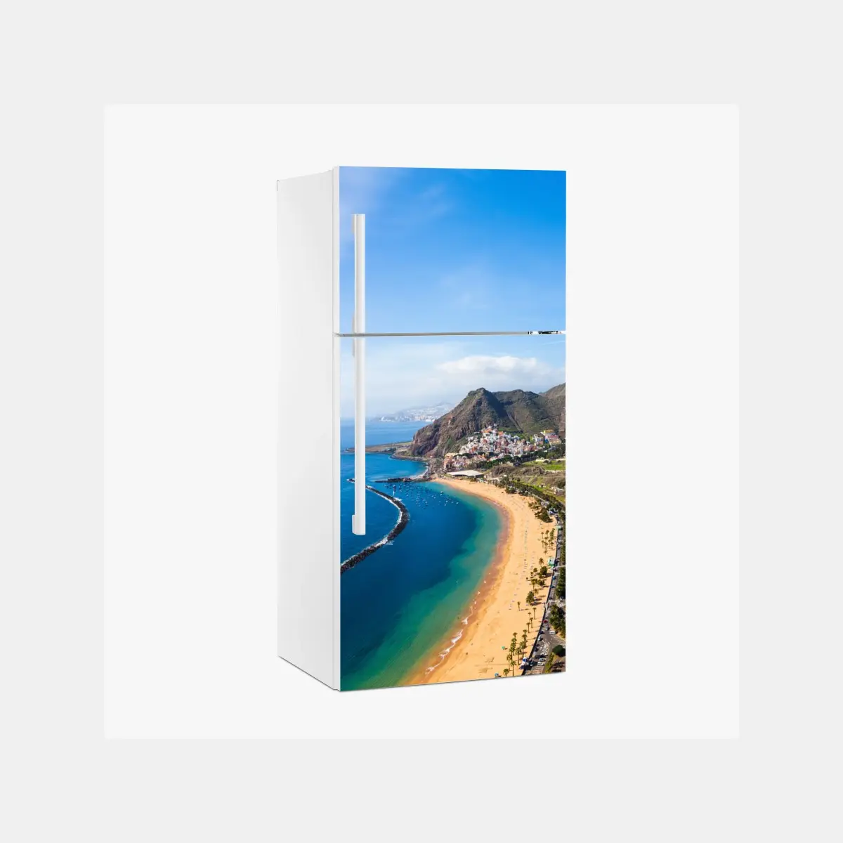 Kühlschrankaufkleber strand Las Teresitas, panorama Teneriffa – Pixers®