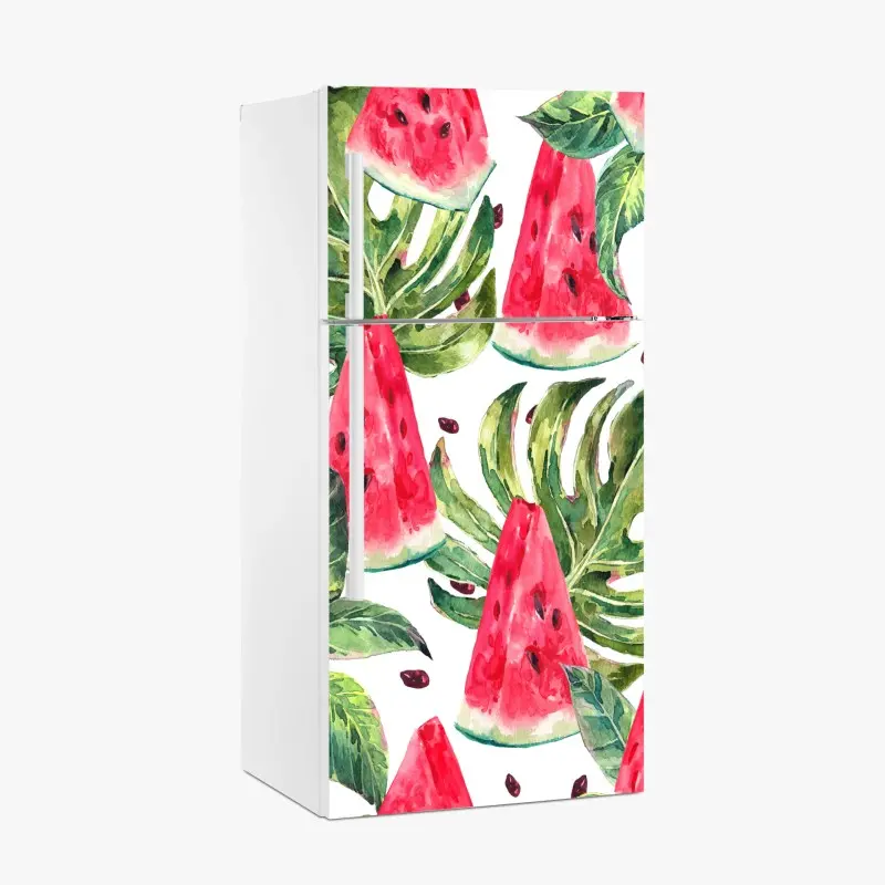 Kühlschrankaufkleber aquarell wassermelonen sommermuster