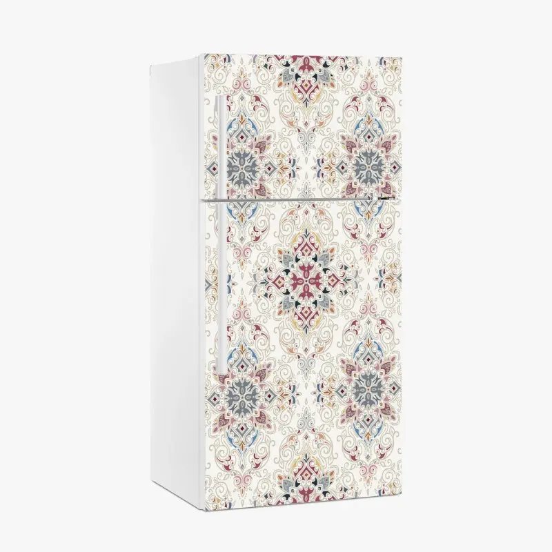 Kühlschrankaufkleber ornamentales vintage-damastmuster