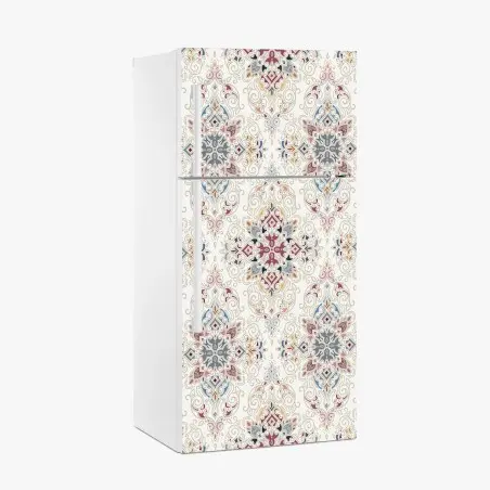 Kühlschrankaufkleber ornamentales vintage-damastmuster – Pixers®