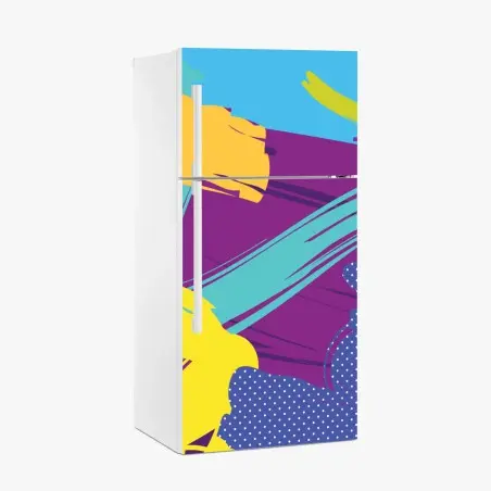 Kühlschrankaufkleber lebendige abstrakte pop-art komposition – Pixers®