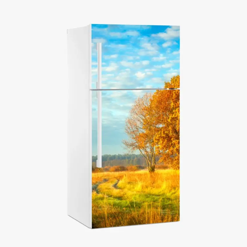Kühlschrankaufkleber goldene herbstwiese