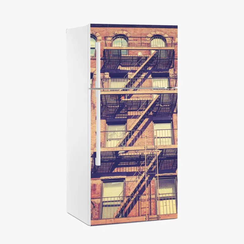 Kühlschrankaufkleber vintage feuertreppen aus New York