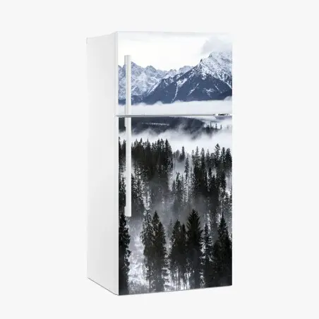 Kühlschrankaufkleber Tatra im winternebel – Pixers®