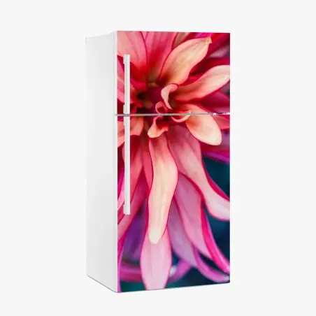 Kühlschrankaufkleber vibrantes rosa blütenmakro – Pixers®