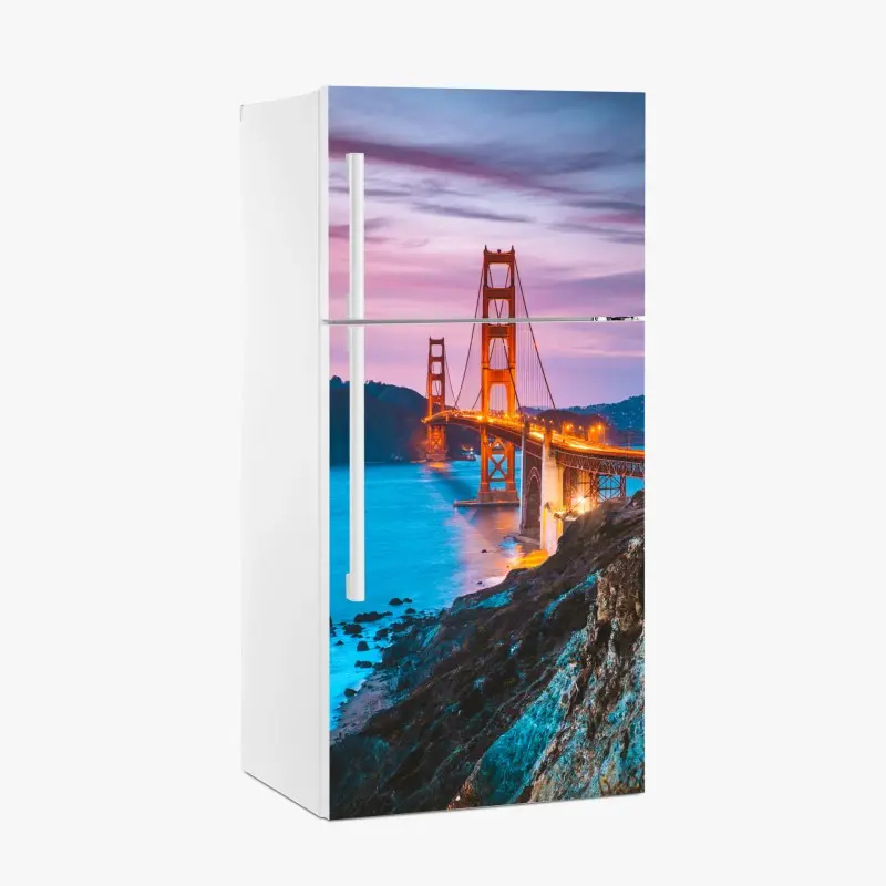 Kühlschrankaufkleber Golden Gate Bridge in der dämmerung, San Francisco