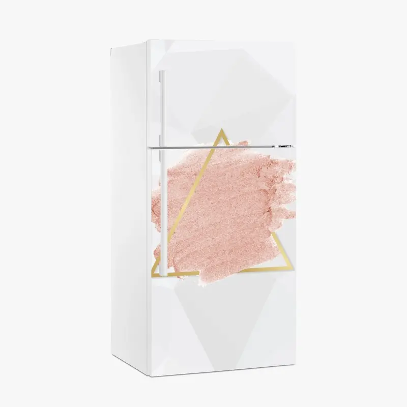 Kühlschrankaufkleber pastellrosa geometrisches dreieck
