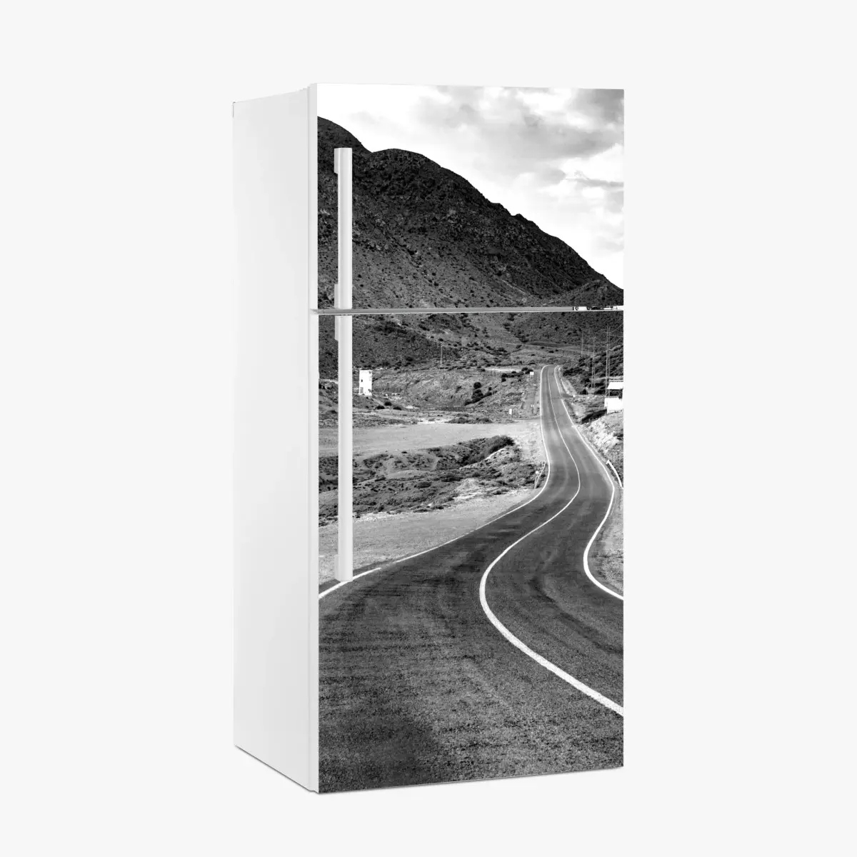 Kühlschrankaufkleber gewundene straße durch die berge – Pixers®