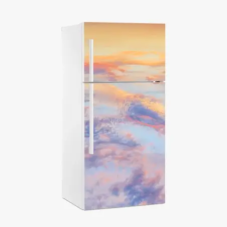 Kühlschrankaufkleber sanfter pastellhimmel bei sonnenaufgang – Pixers®