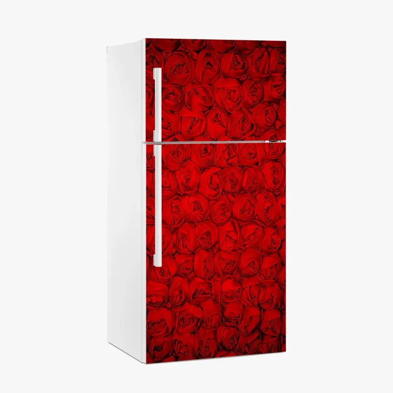 Kühlschrankaufkleber endlose rote rosen