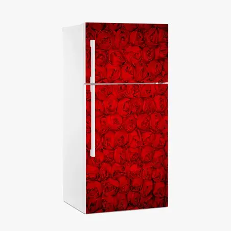 Kühlschrankaufkleber endlose rote rosen – Pixers®