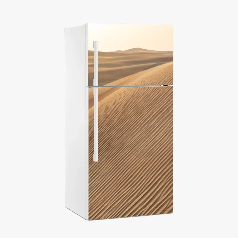 Kühlschrankaufkleber goldene sanddünen minimalistisches landschaftsbild