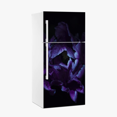 Kühlschrankaufkleber lila tulpe im ultravioletten licht – Pixers®