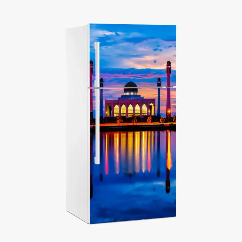 Kühlschrankaufkleber sonnenuntergang an der moschee in Songkhla