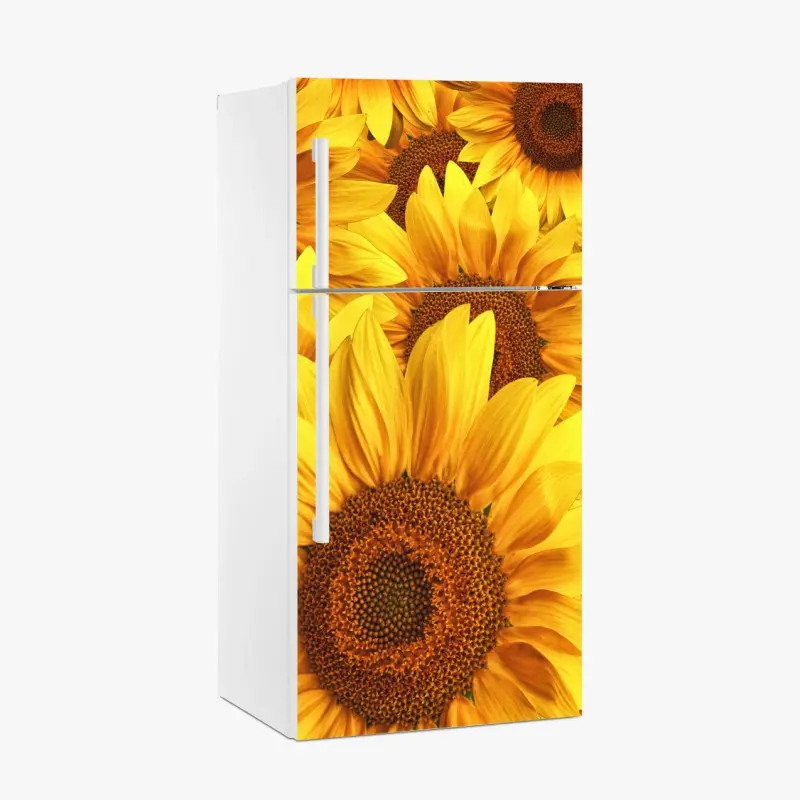 Kühlschrankaufkleber goldene sonnenblumen