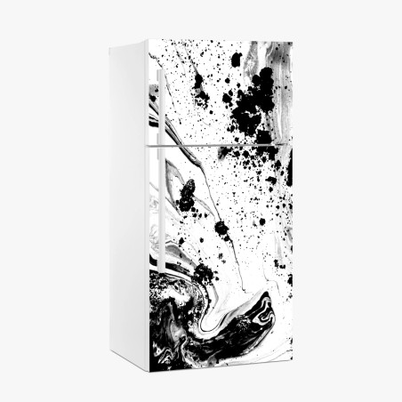 Kühlschrankaufkleber monochromes marmormuster abstrakt – Pixers®