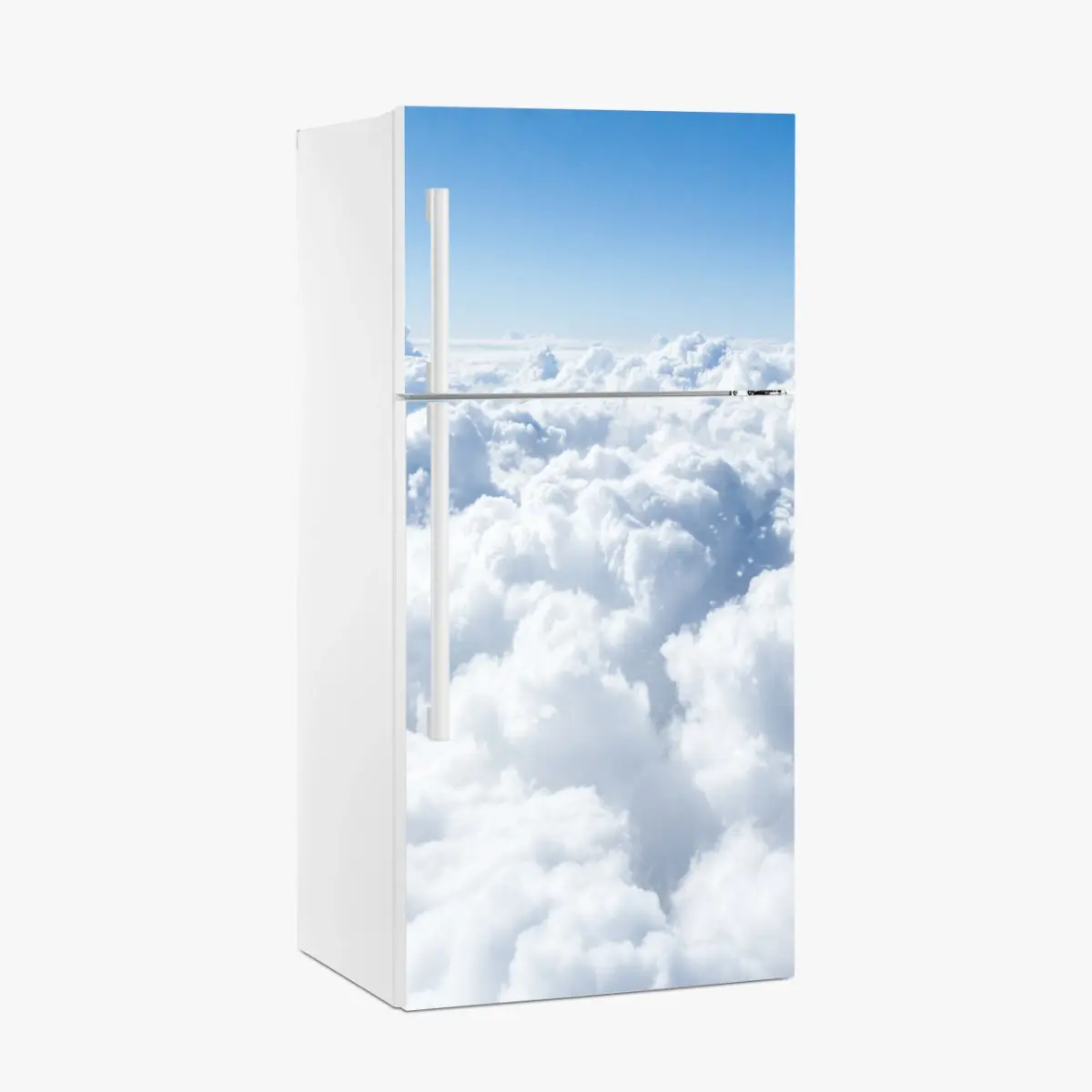 Kühlschrankaufkleber ruhige wolkenlandschaft aus der luft – Pixers®