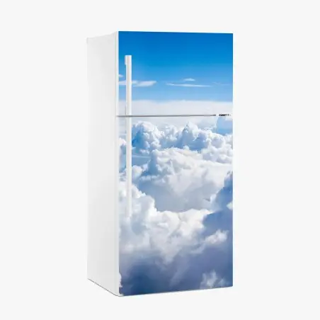 Kühlschrankaufkleber ruhige wolkenlandschaft am blauen himmel – Pixers®
