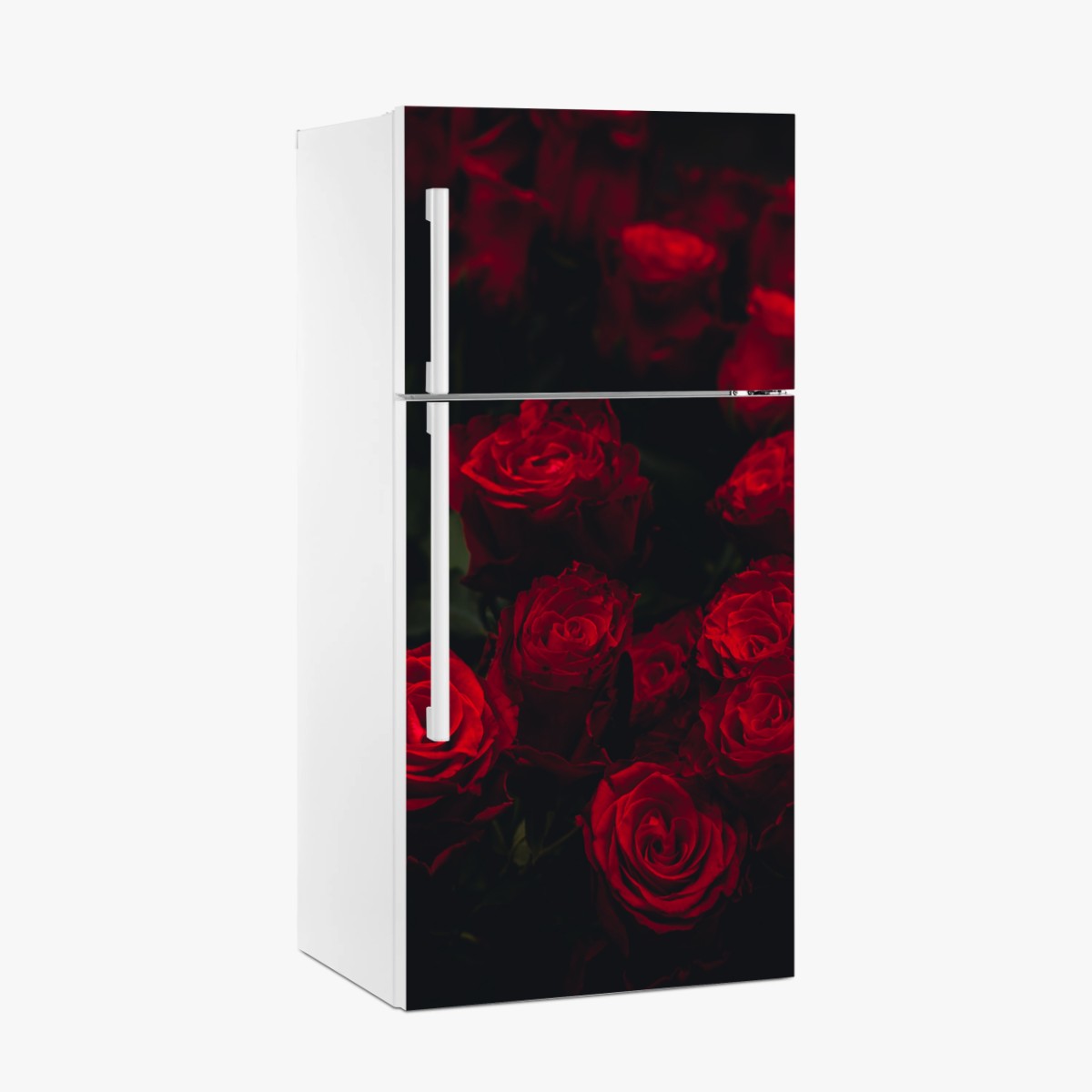 Kühlschrankaufkleber dunkler rosenstrauß – Pixers®