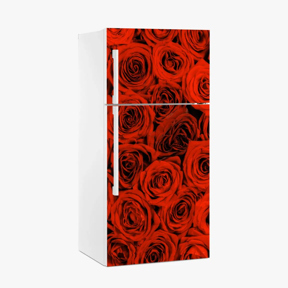 Kühlschrankaufkleber prächtiger strauß roter rosen – Pixers®