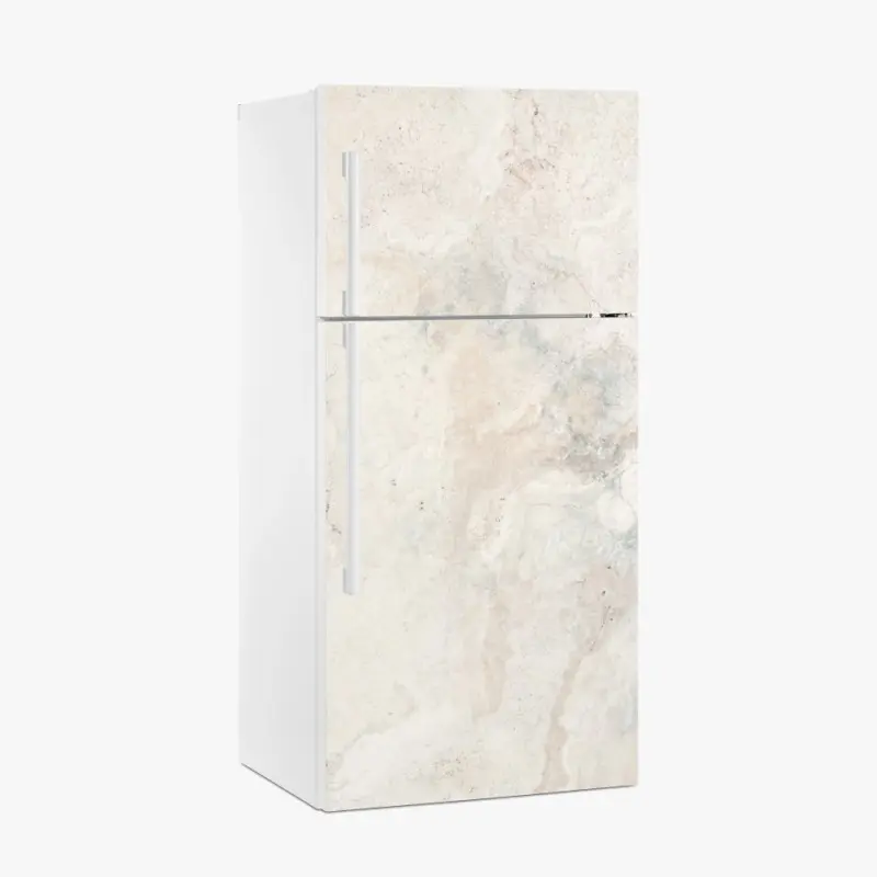 Kühlschrankaufkleber weiche beige marmorstruktur