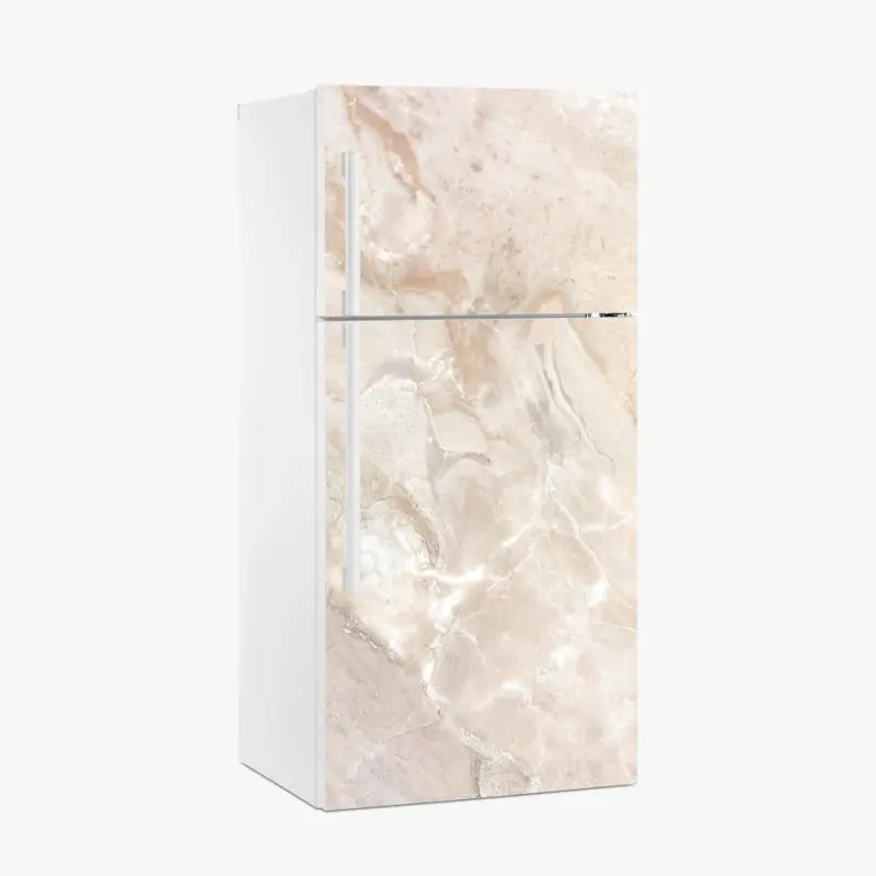 Kühlschrankaufkleber beige marmorstruktur