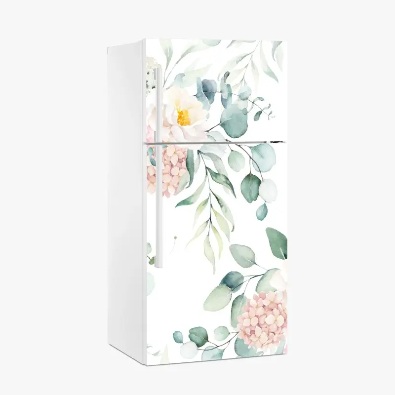 Kühlschrankaufkleber zarter aquarellblumenstrauß