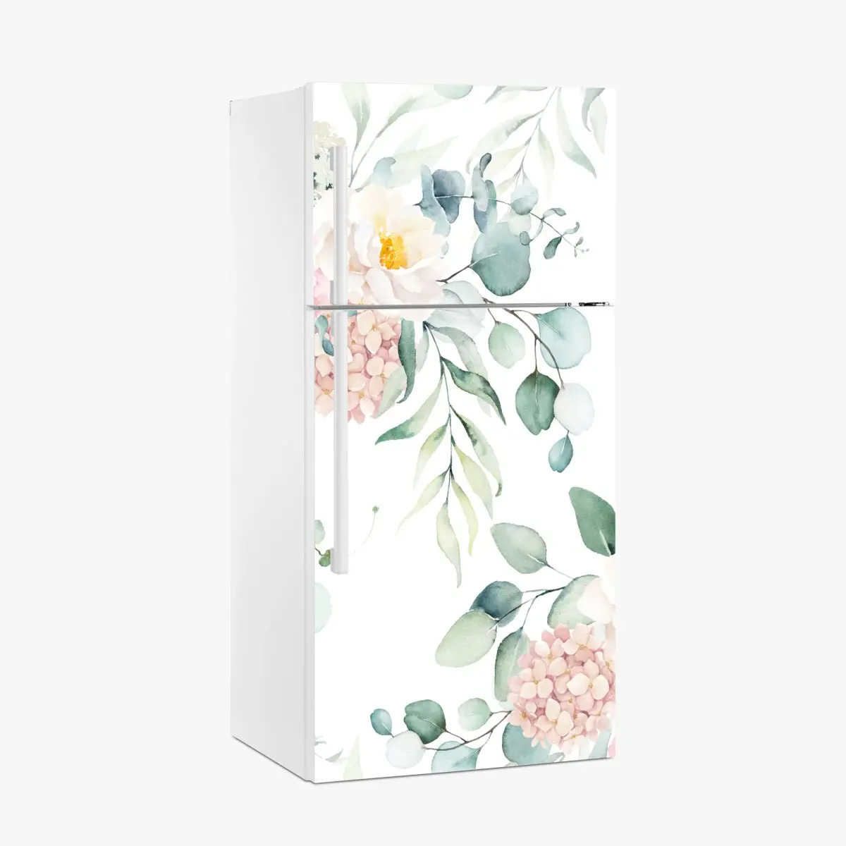 Kühlschrankaufkleber zarter aquarellblumenstrauß – Pixers®