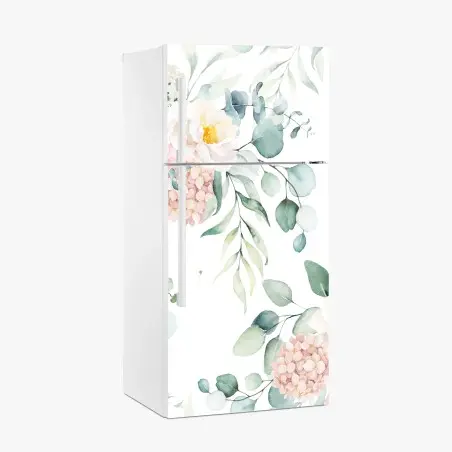 Kühlschrankaufkleber zarter aquarellblumenstrauß – Pixers®
