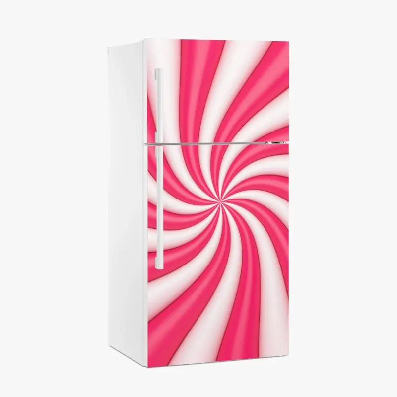 Kühlschrankaufkleber rosa bonbonspirale