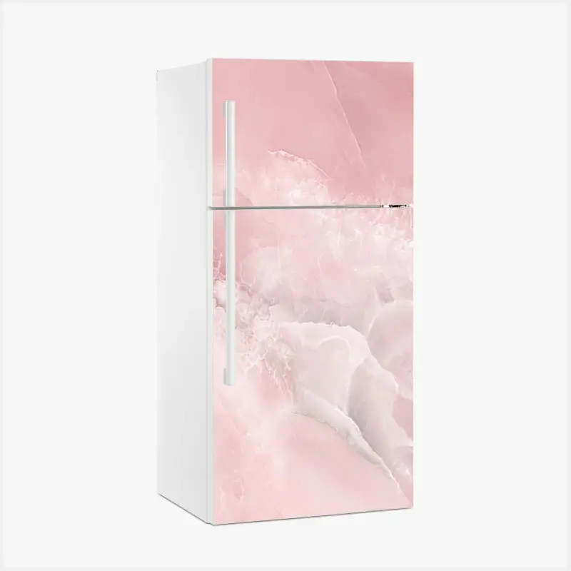 Kühlschrankaufkleber zarte rosa marmortextur