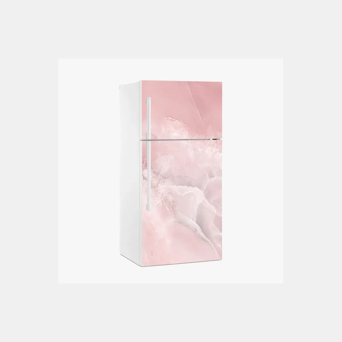 Kühlschrankaufkleber zarte rosa marmortextur – Pixers®