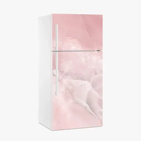 Kühlschrankaufkleber zarte rosa marmortextur – Pixers®