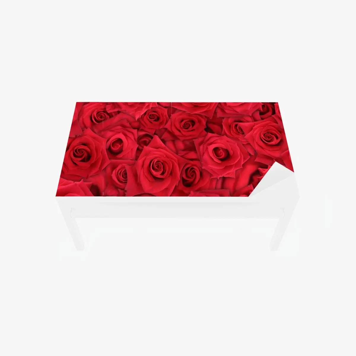 Tischaufkleber und Schreibtischaufkleber leuchtende rote rosen collage – Pixers®