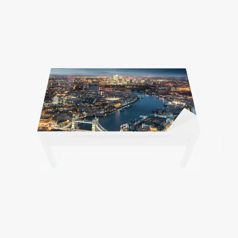 Tischaufkleber und Schreibtischaufkleber nächtliche skyline von London