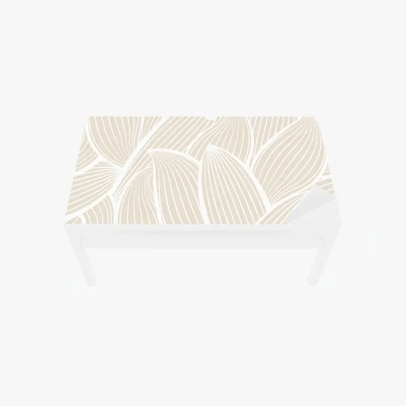Tischaufkleber und Schreibtischaufkleber zartes beige botanisches muster