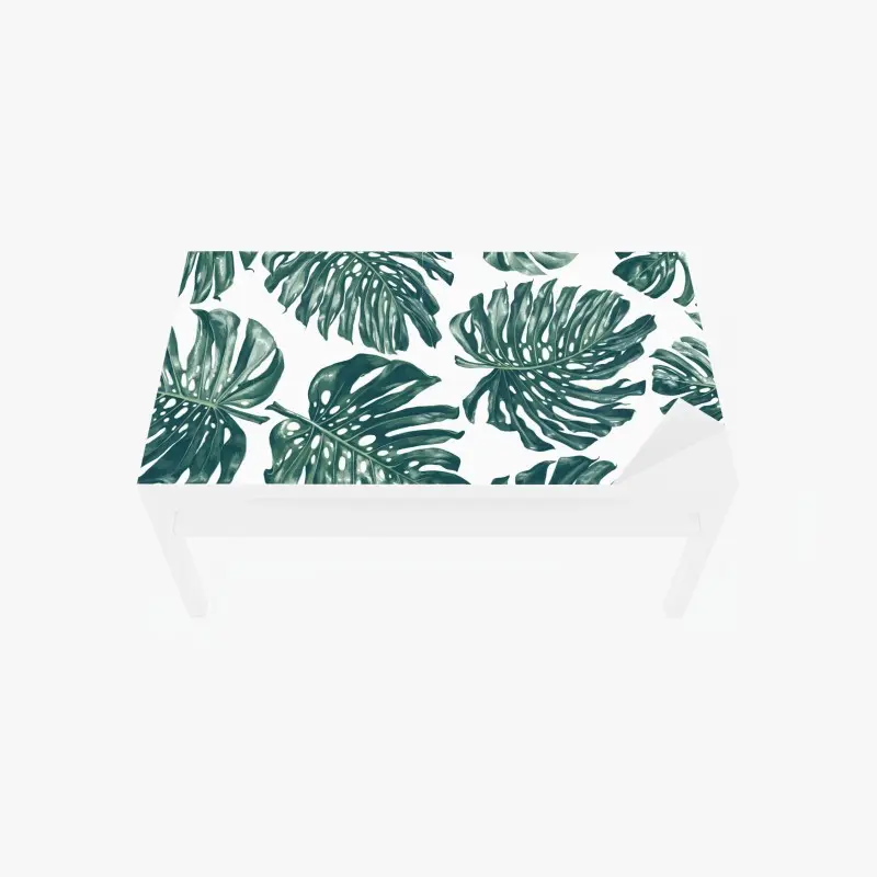 Tischaufkleber und Schreibtischaufkleber monstera blatt botanisches muster