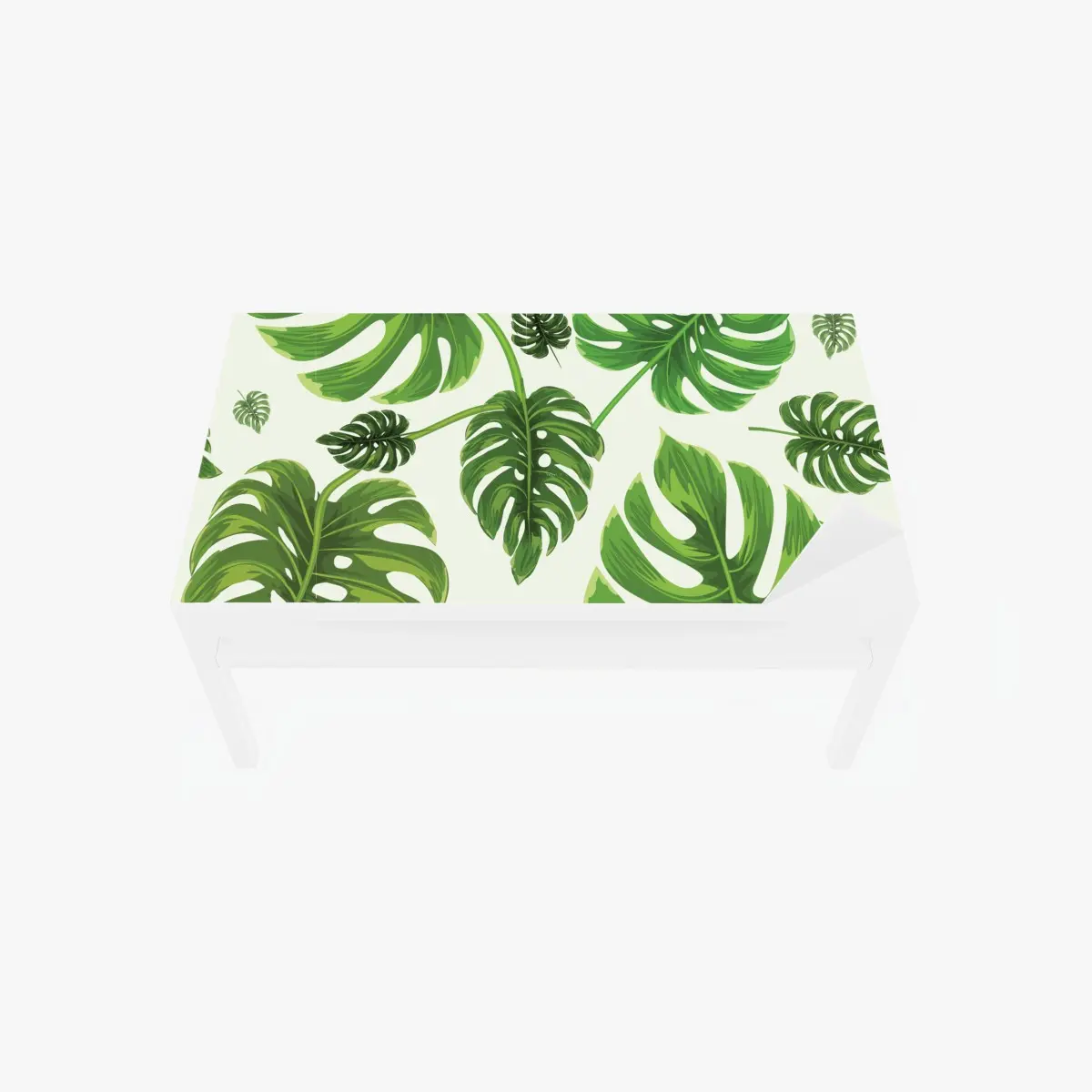 Tischaufkleber und Schreibtischaufkleber tropisches monstera-blattmuster – Pixers®