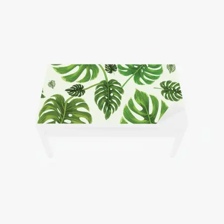 Tischaufkleber und Schreibtischaufkleber tropisches monstera-blattmuster – Pixers®