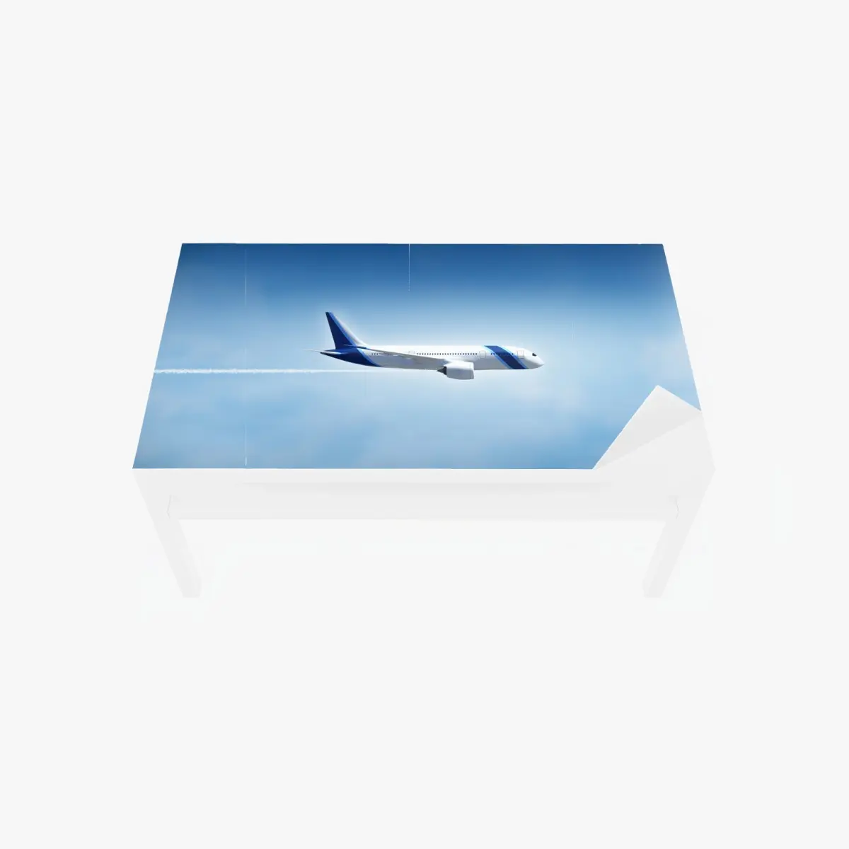 Tischaufkleber und Schreibtischaufkleber jet im klaren blauen himmel – Pixers®