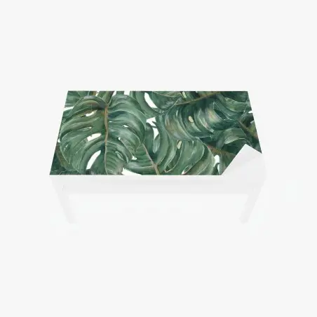 Tischaufkleber und Schreibtischaufkleber monstera blätter in aquarell – Pixers®