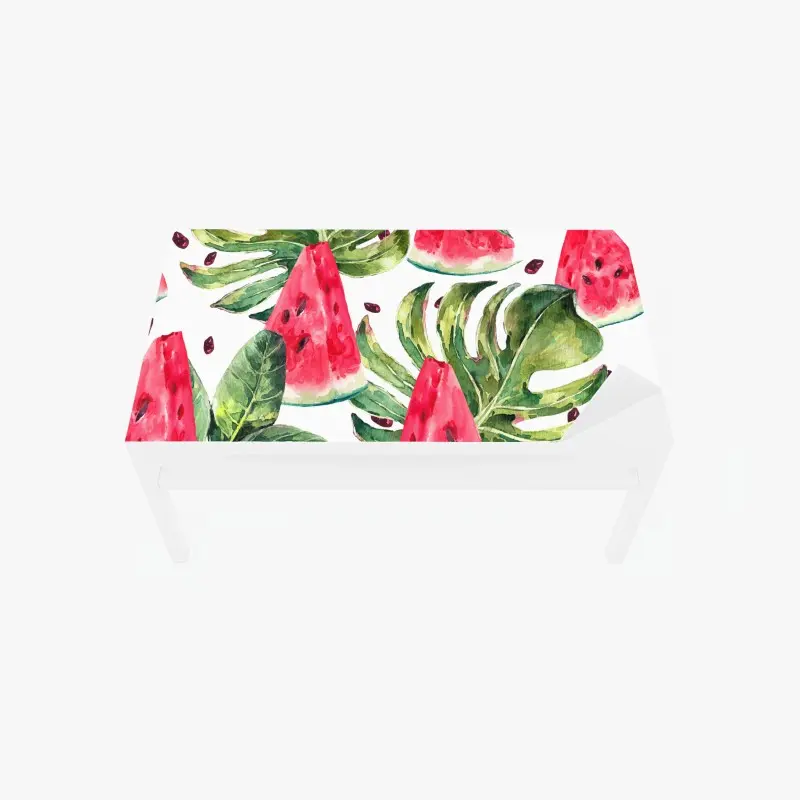 Tischaufkleber und Schreibtischaufkleber aquarell wassermelonen sommermuster