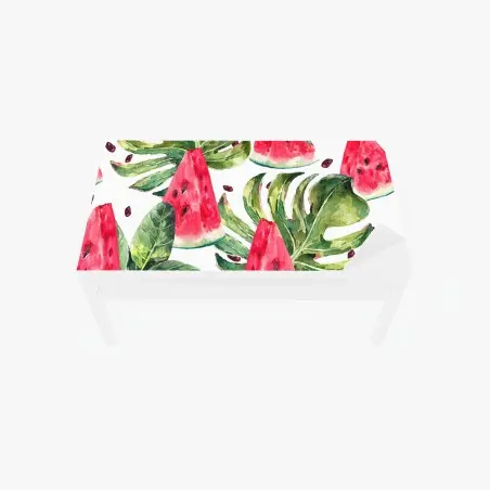 Tischaufkleber und Schreibtischaufkleber aquarell wassermelonen sommermuster – Pixers®