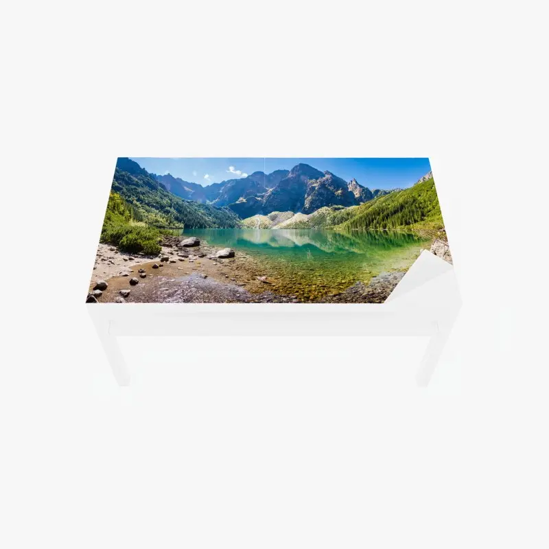 Tischaufkleber und Schreibtischaufkleber ruhiger alpensee